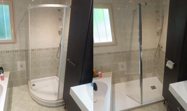 changement de douche