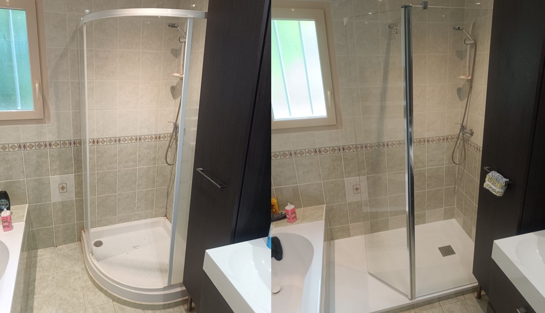 Changement d'un receveur de douche